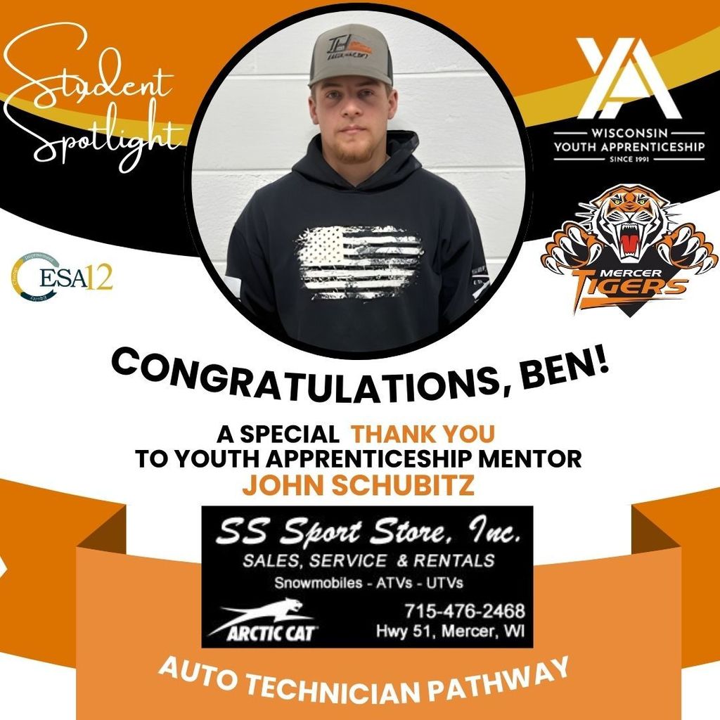 Ben, mercer high school and SS Sport Store