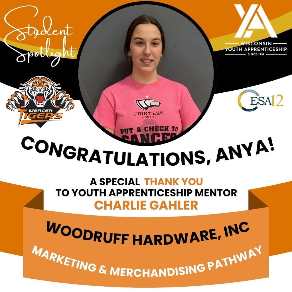 Anya, mercer high school and Woodruff Hardware