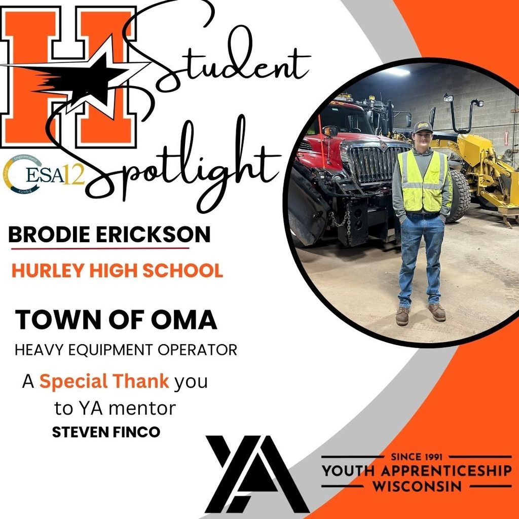 Brodie Erickson, Hurley, Town of Oma