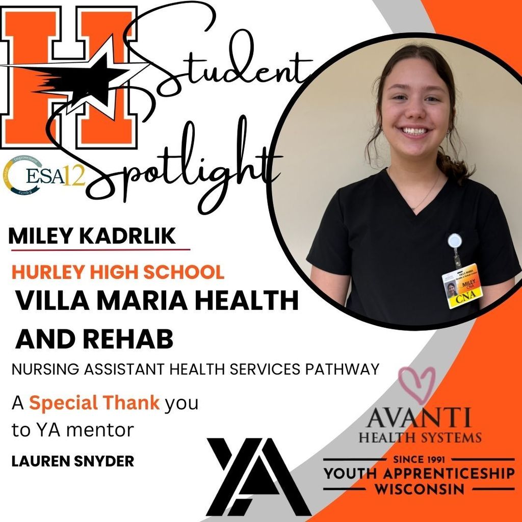 Miley Kadrlik, Hurley, Villa Maria Health and Rehab