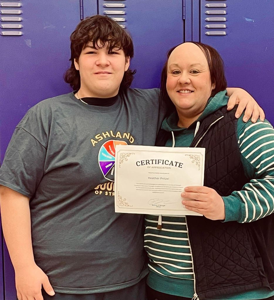 Heather Pritzl with student