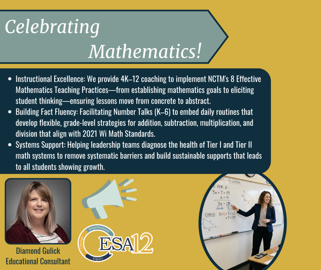 Diamond Gulick celebrating mathematics