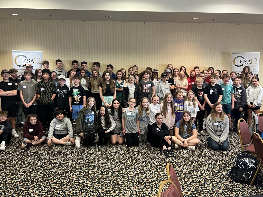 Group photo of students that participated in the CESA 12 Public Service Announcement (PSA) Gifted and Talented project.