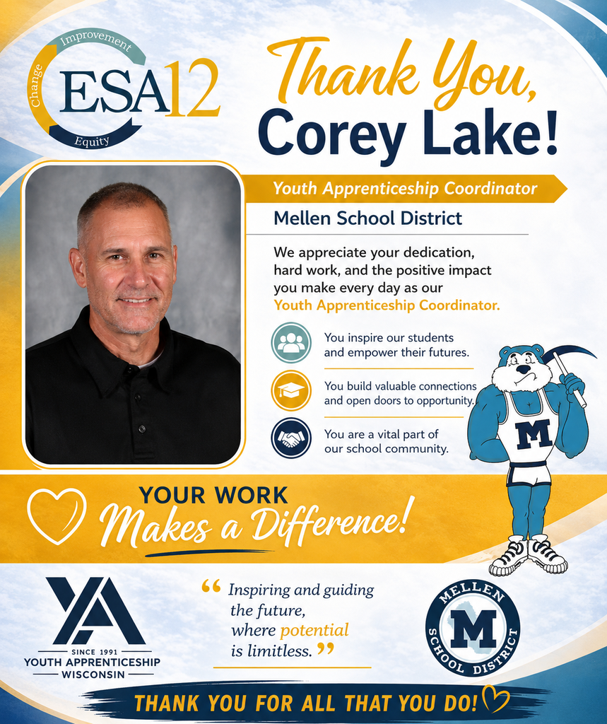 Corey Lake from mellen school district