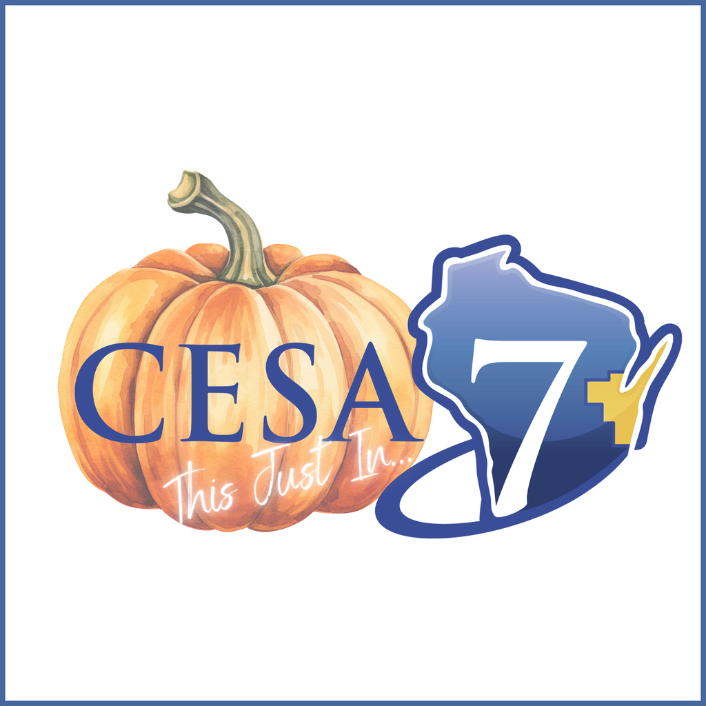 orange pumpkin with CESA 7 logo