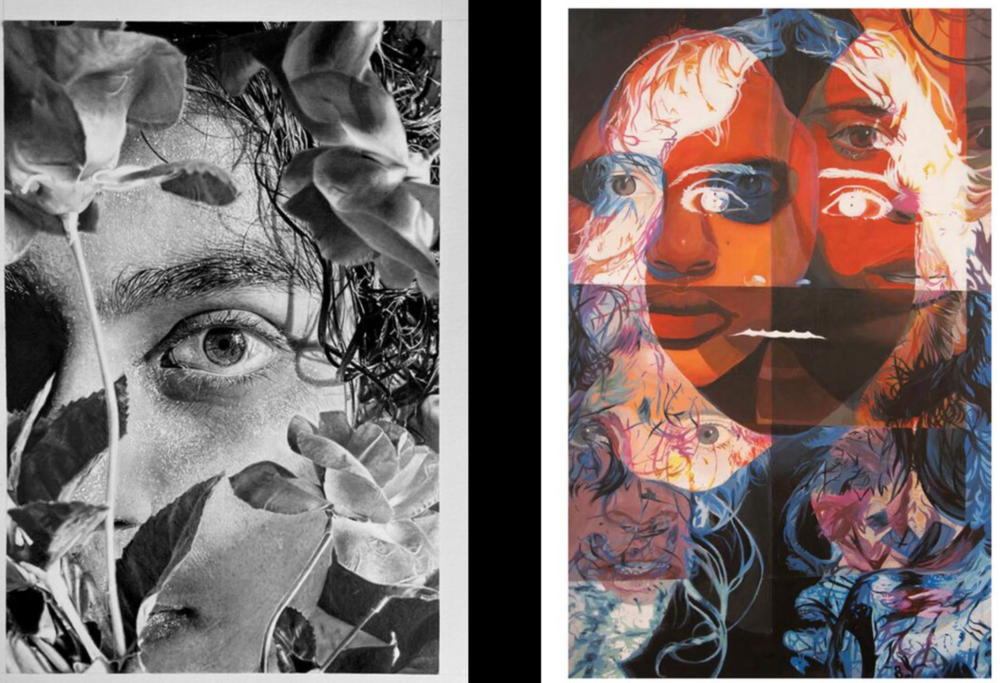 Artwork by two students