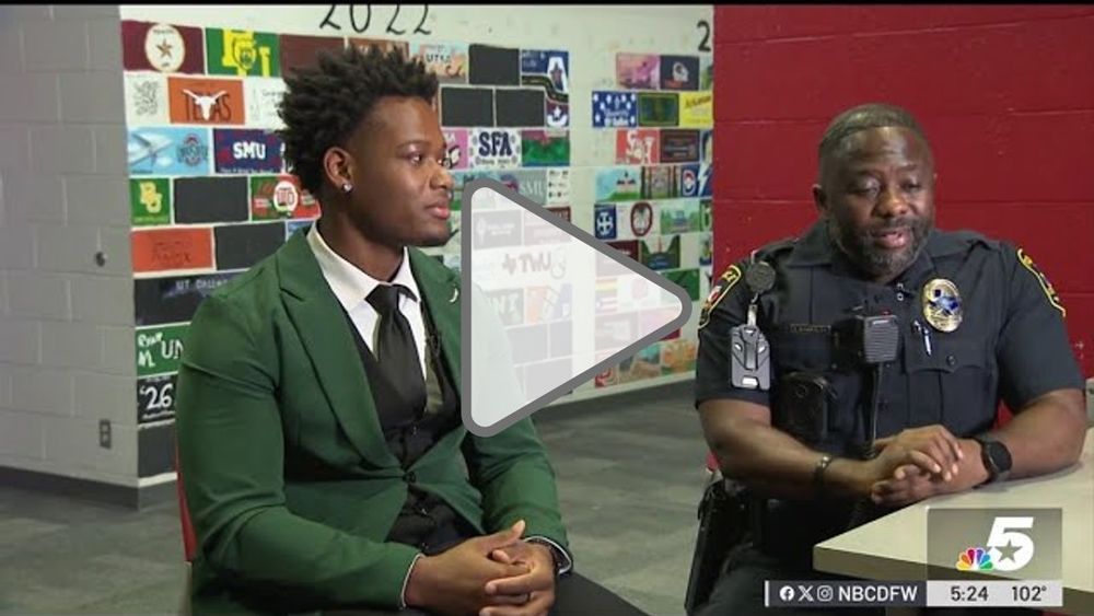 Photo of Tonard "Tee" Warmsley and CHS Class of 2023 graduate Modjet "MJ" Brown