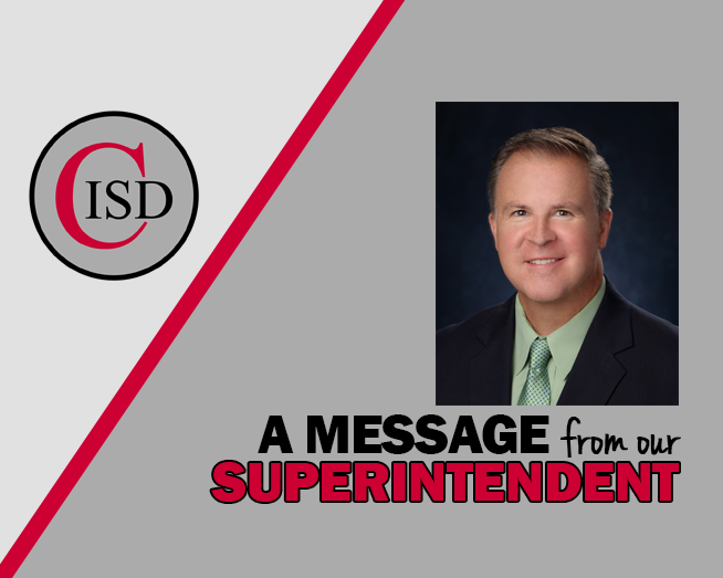 A Message from our Superintendent