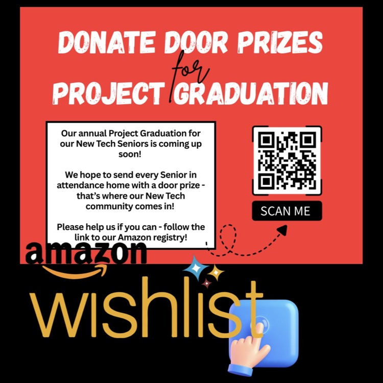 Amazon Wishlist for Project Graduation Flyer