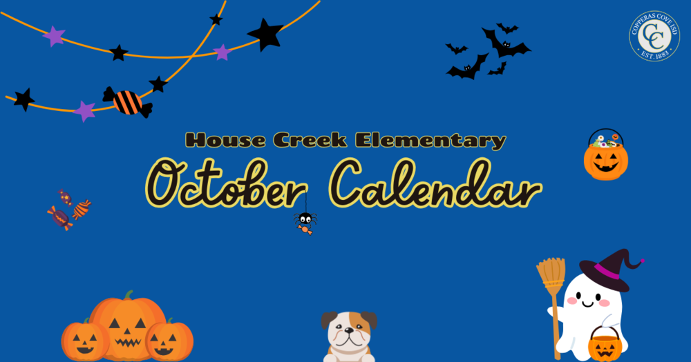 House Creek Elementary October Calendar