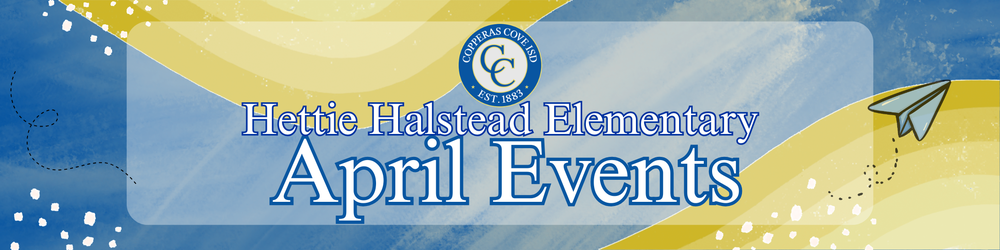 April Events banner with CCISD logo details in caption