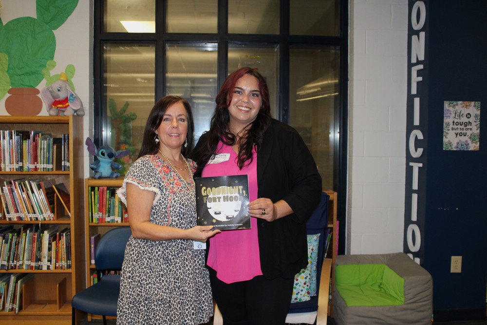 Our school librarian and the author of Goodnight Fort Hood