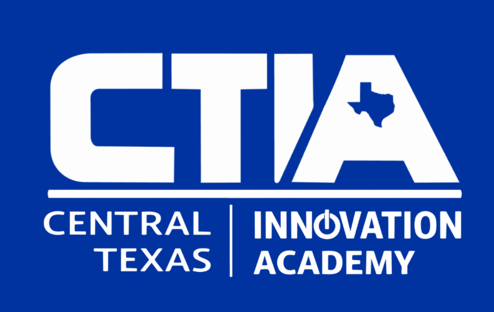 Graphic with Central Texas Innovation Academy logo