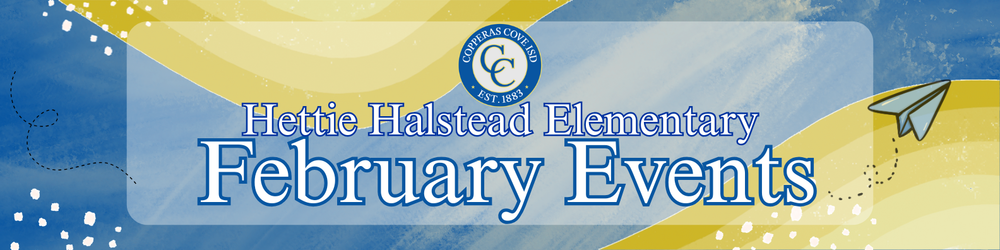 February Events banner with CCISD logo details in caption