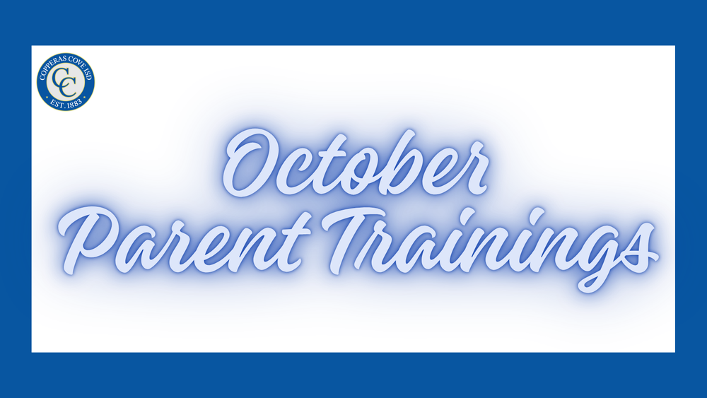 October Parent Trainings