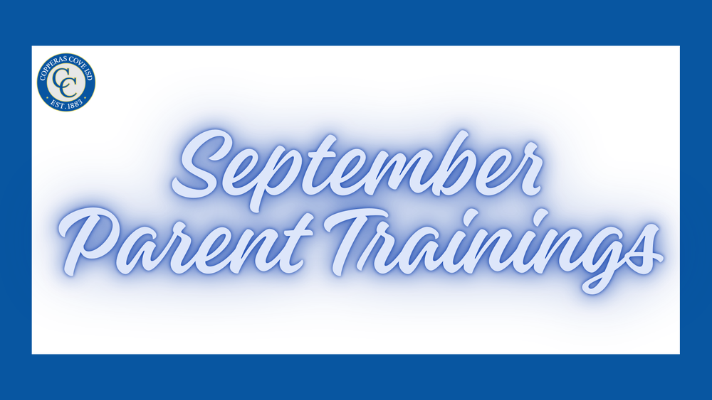 September Parent Trainings Header