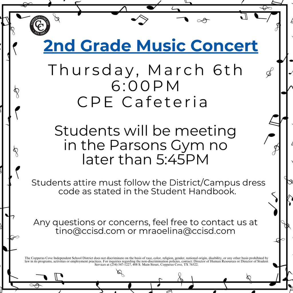 Music Note Border, CCISD Logo, 2 Square Border