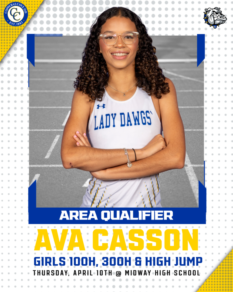 ava casson area qualifer girls 100h, 300h, and high jump