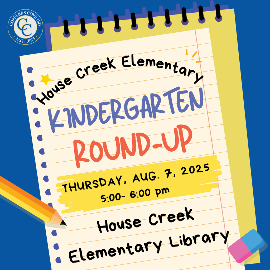 CCISD logo Kinder Round Up Flyer