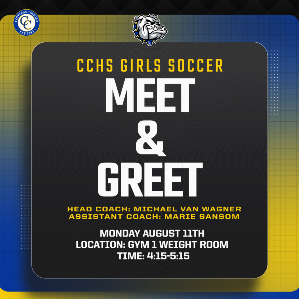 cchs girrls soccer meet and greet. Head coach michael can wagner assistant coach marie sansomc monday august 11th location gym 1 weight room time 415-515