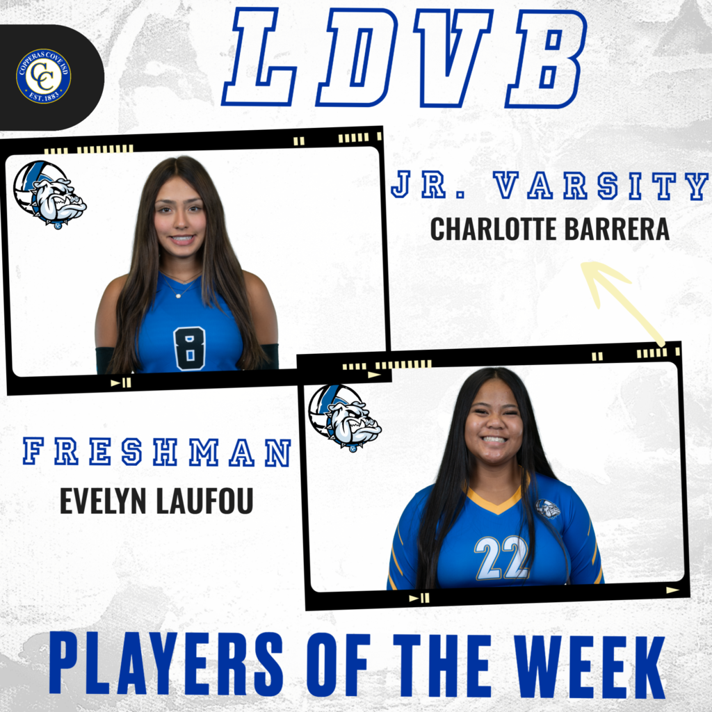 ldvb players of the week jr. varsity charlotte barrera freshman evelyn laufou