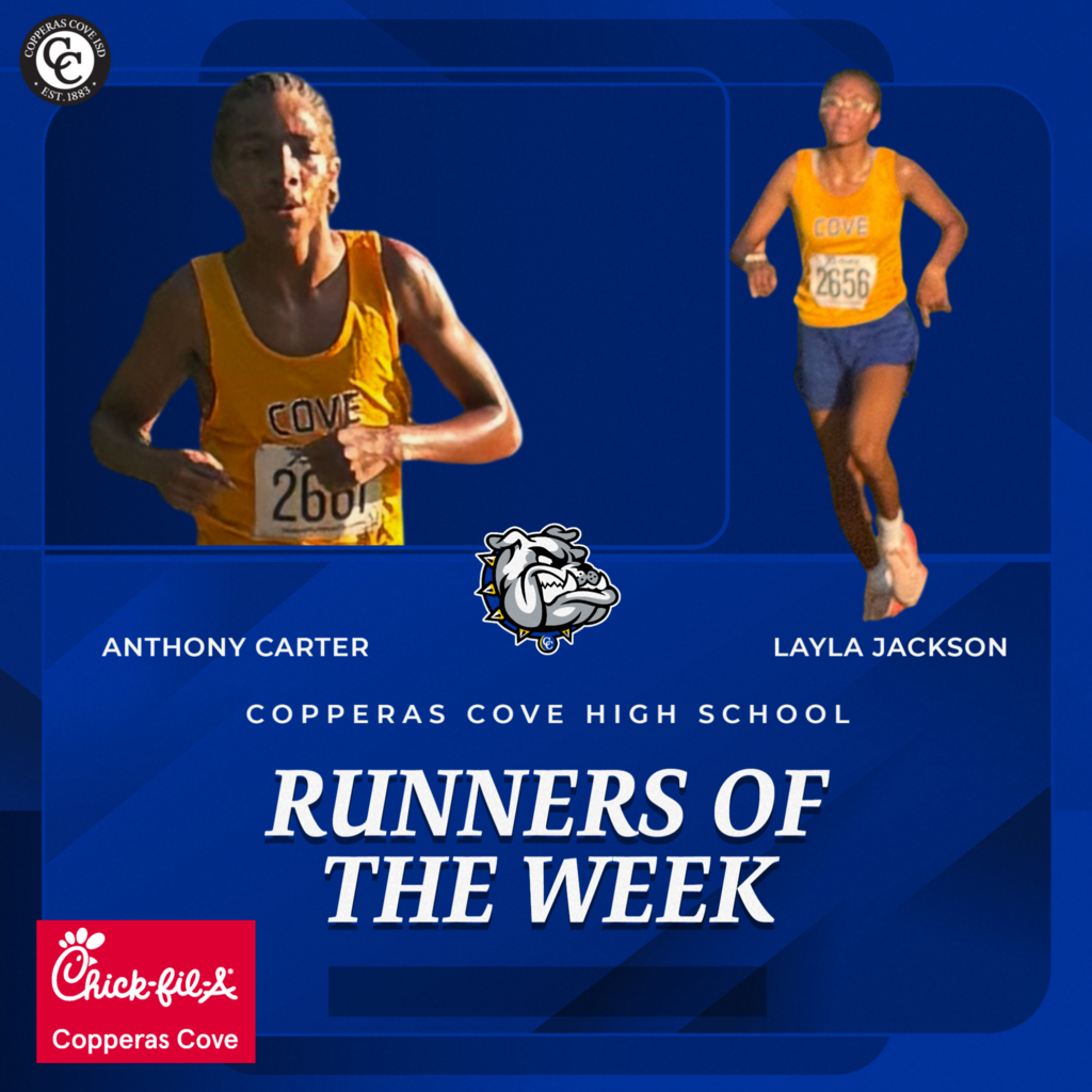 runners of the week copperas cove high school anthony carter and layla jackson