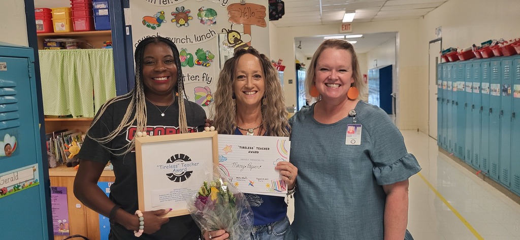 MRs. Papson's Tireless Teacher Recipient week of 8/25/25