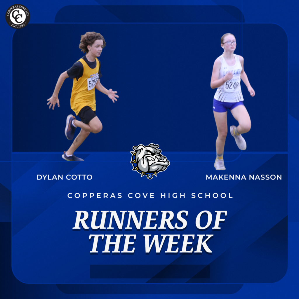 copperas cove high schoool runners of the week dylan cotto and makenna nasson