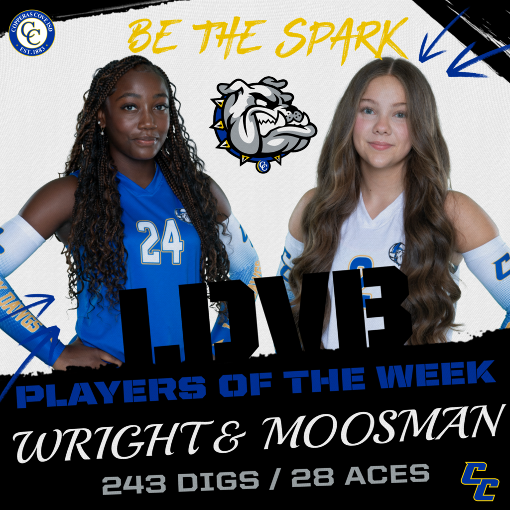 ldvb palyers of the week wright & moosman 243 digs, 28 aces