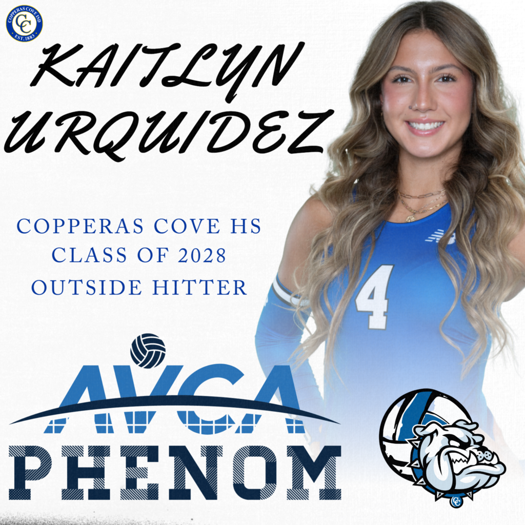kaitlyn urquidez copperas cove hs class of 2028 outside hitter avca phenom