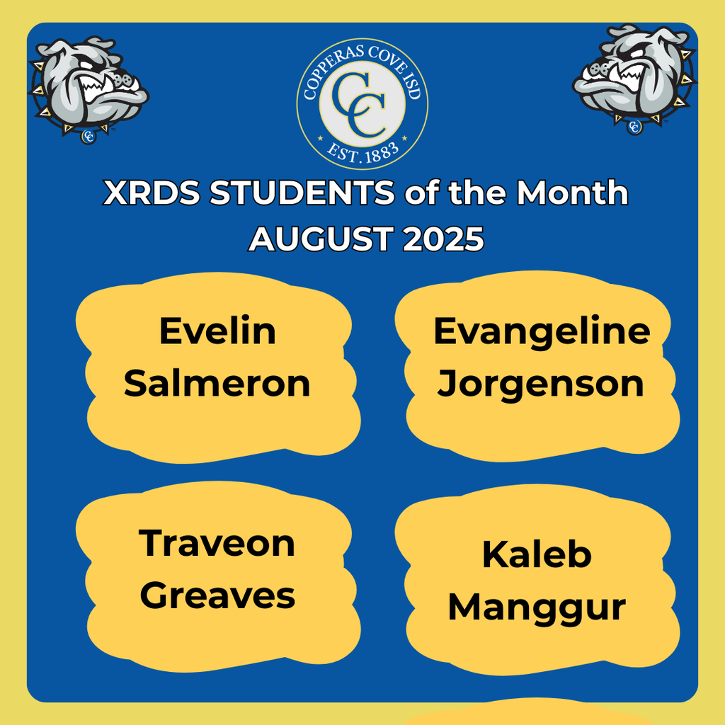students of month poster with ccisd logo