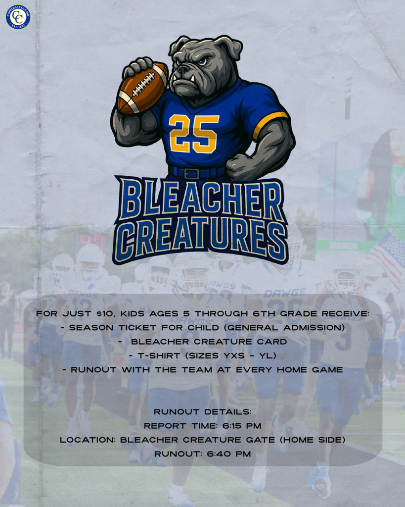 bleacher creacher for just 10 kids ages 5-6th grade receive seaon ticket for child general admsisson bleacher creacher card tshirt runout with the team at every homegame. report time 615 report to bleachr creature gate