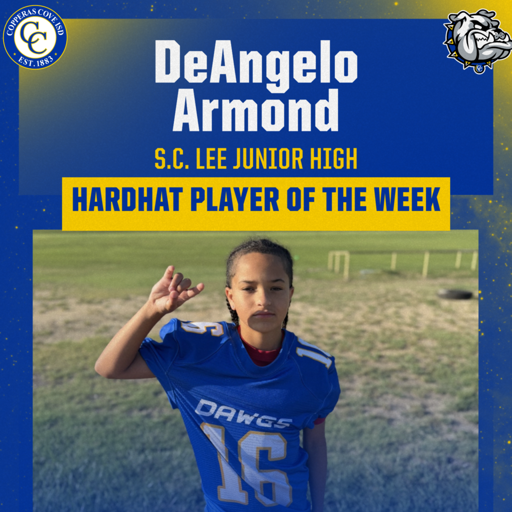 deangelo armond hardhat player of the week