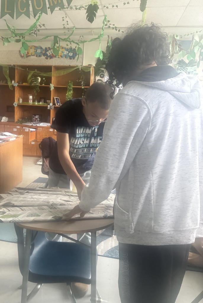 Picture of students working