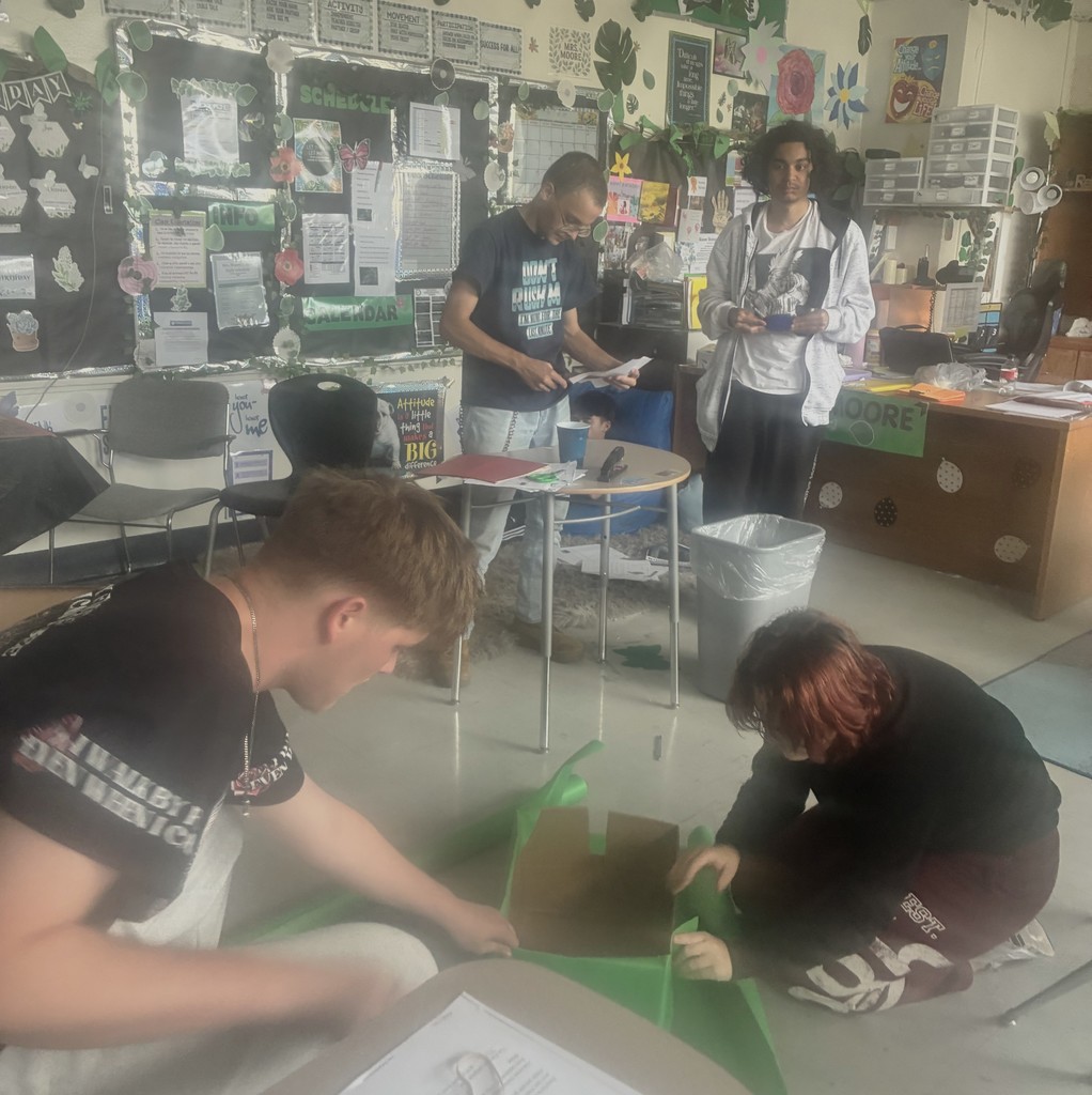 Picture of students working