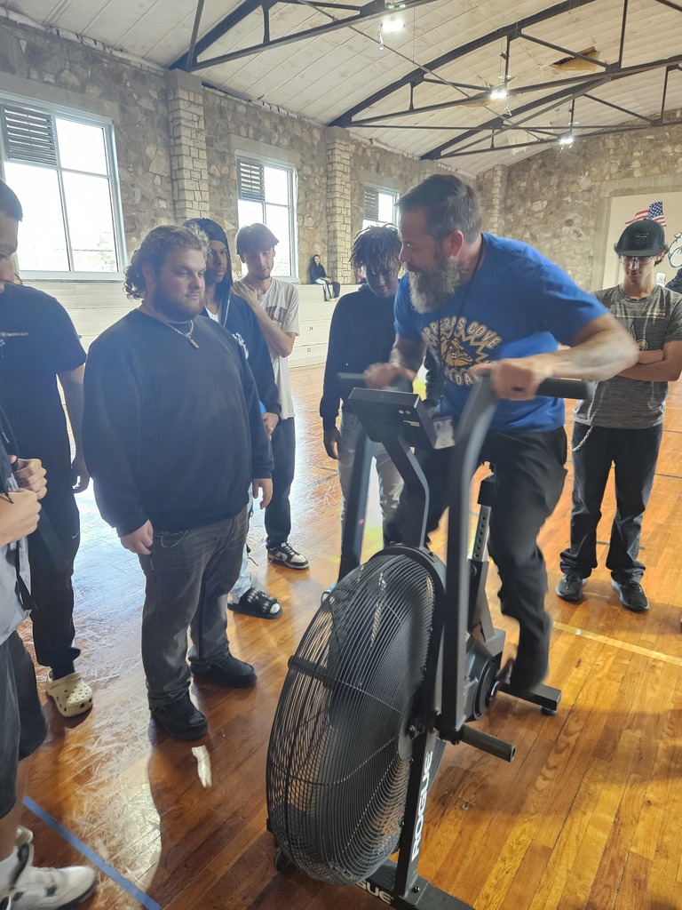 Picture of Mr. Brown demonstrating the cycle.
