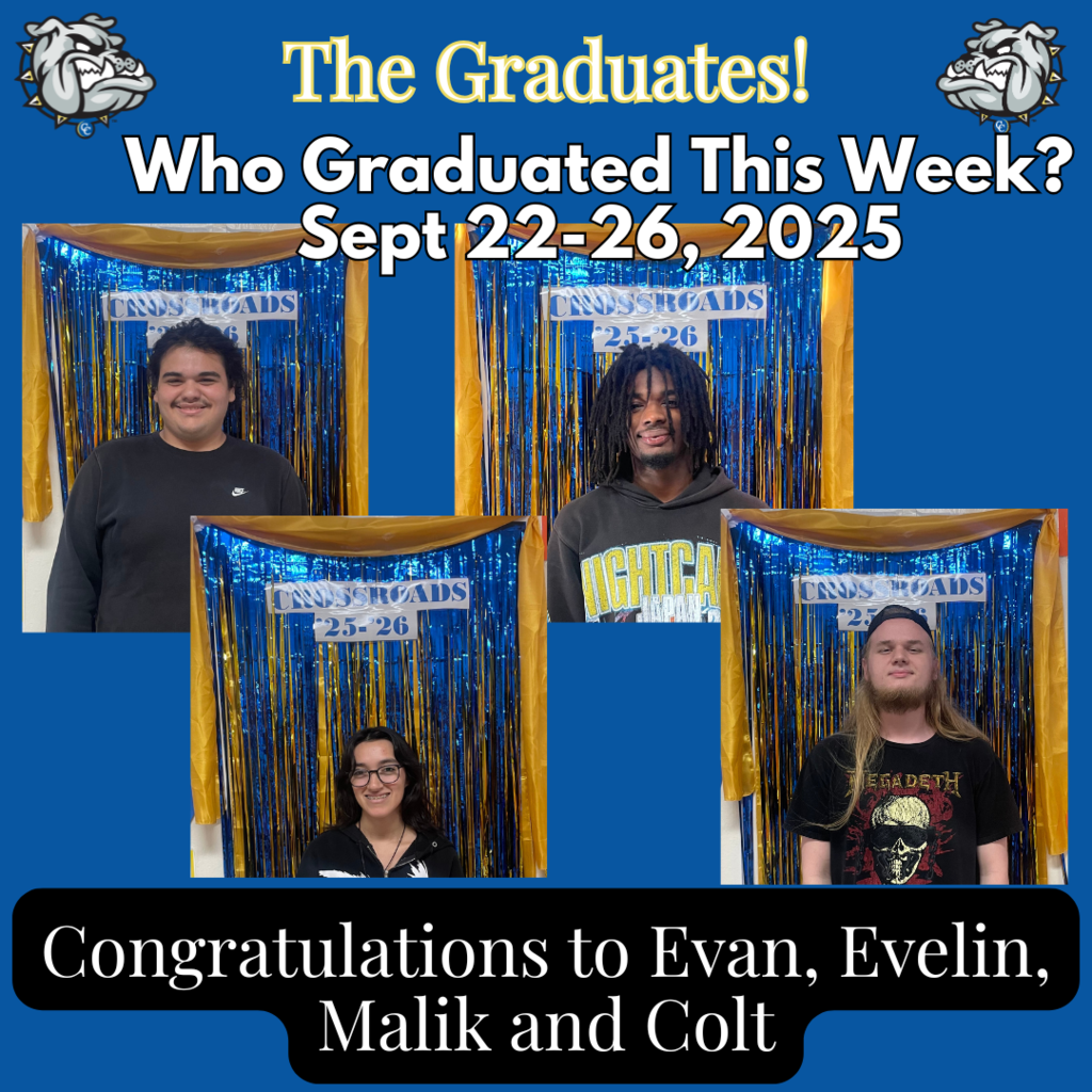 Poster with pictures of students and logo