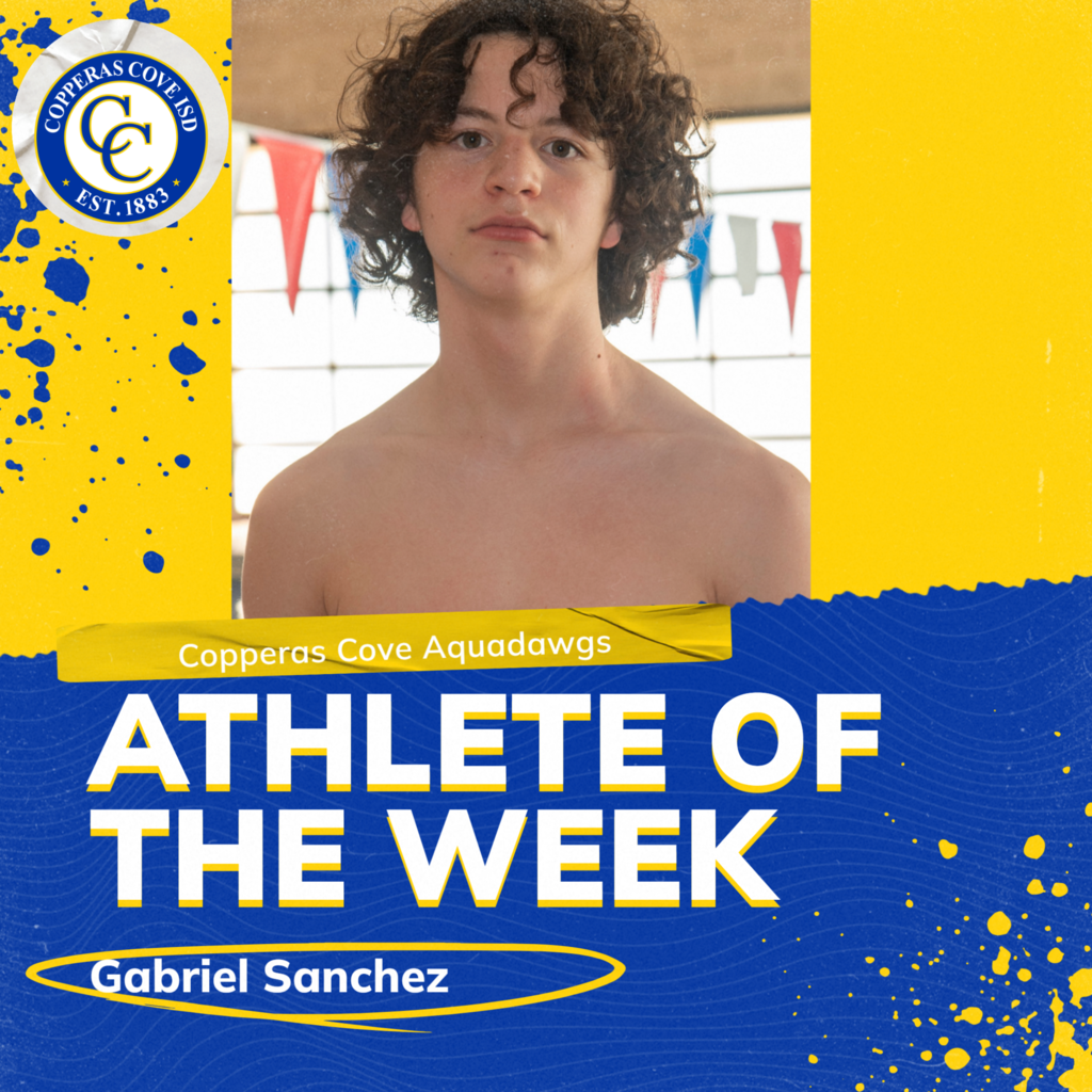 copperas cove aquadawgs athletes of the week gabriel sanchez