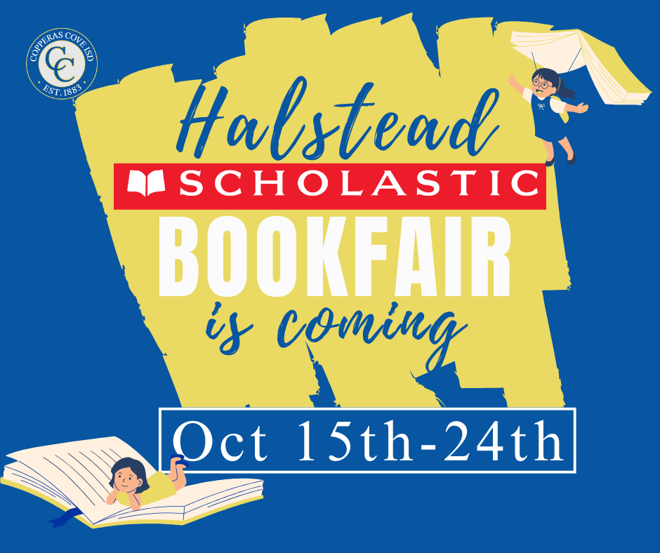 Bookfair flyer with CCISD logo