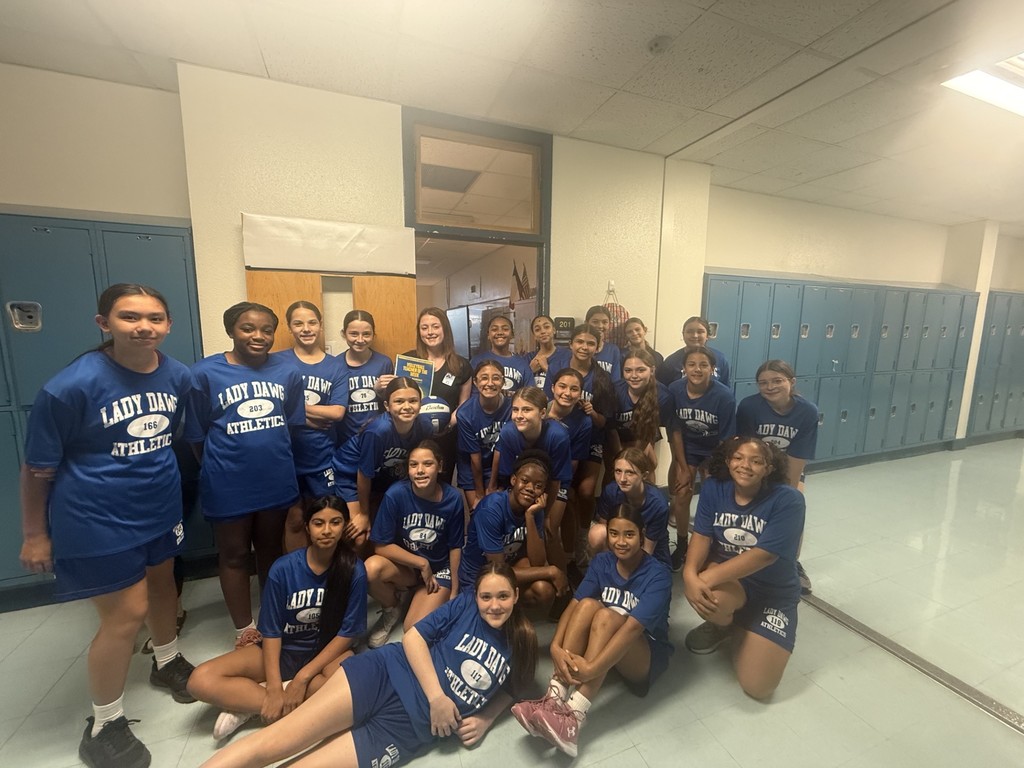 Mrs. Robbins and 7th grade volleyball