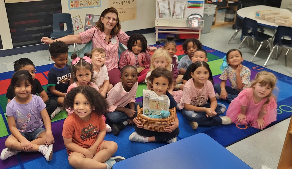 Douglas the Dragon weekly visit this week to Mrs. Hunter's classroom