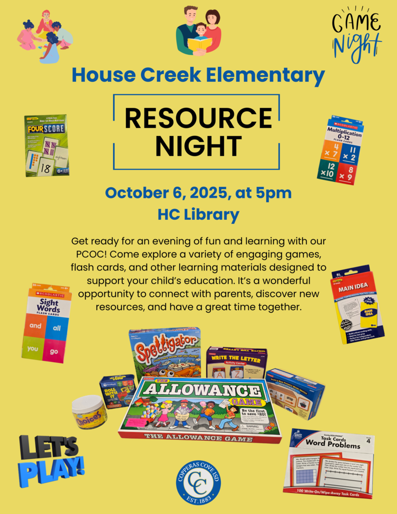 Resource Night October 6, 2025 at the HCE Library