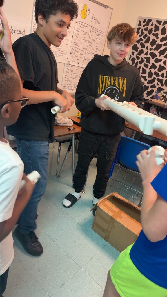 Students building the hydroponic system.