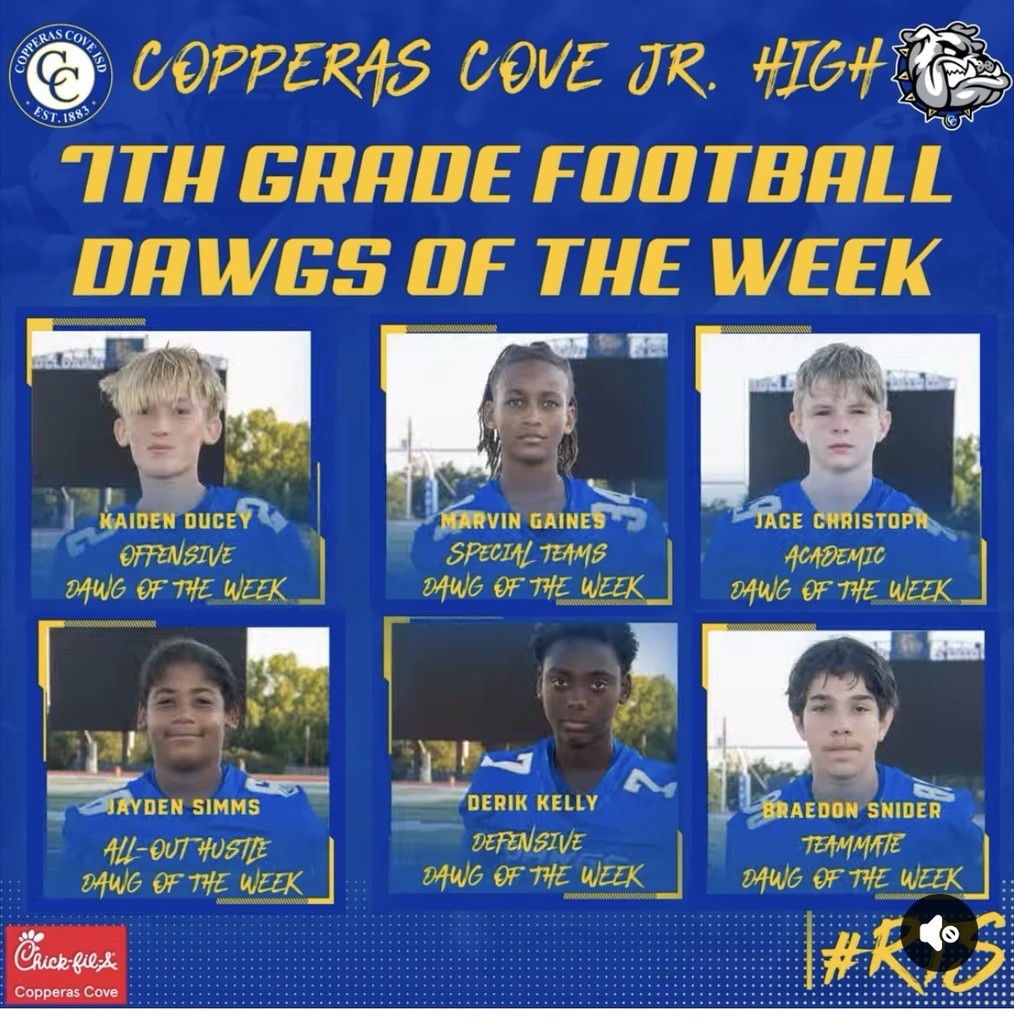 7th Grade Players of the Week- details in the story