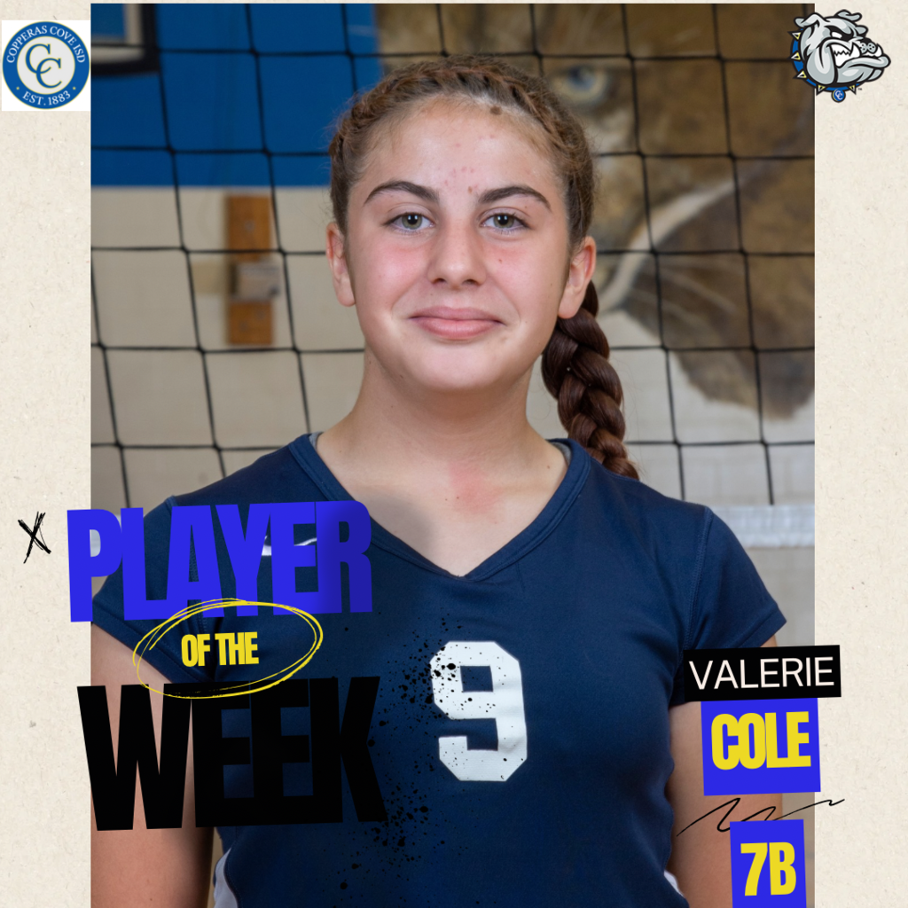 player of the week 7b valerie cole