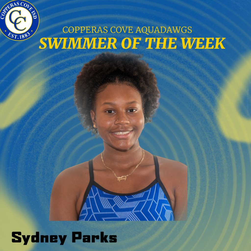 copperas cove aquadawgs swimmer of the week sydney parker