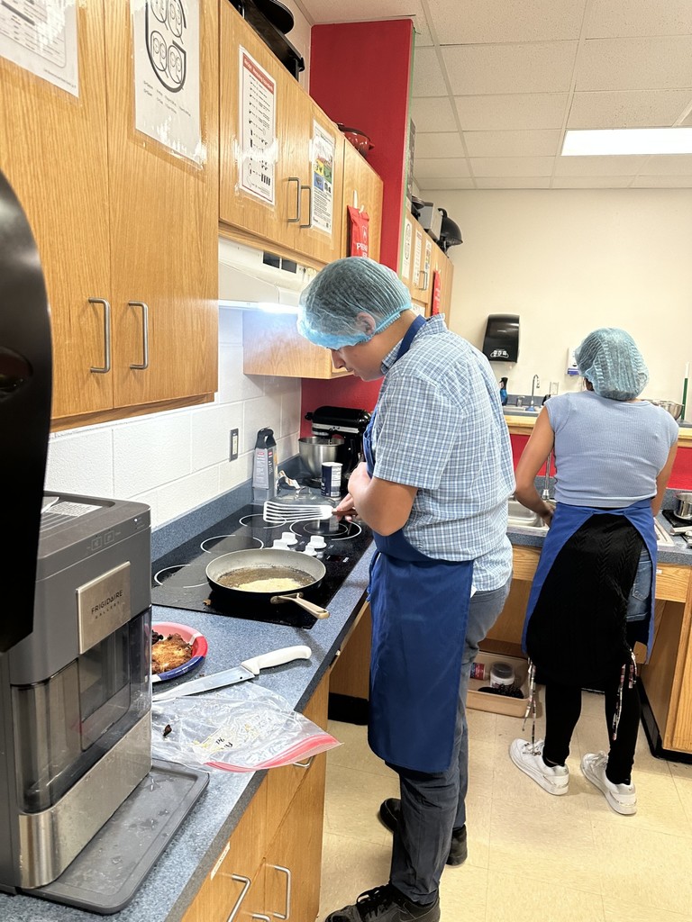 Students in culinary class.