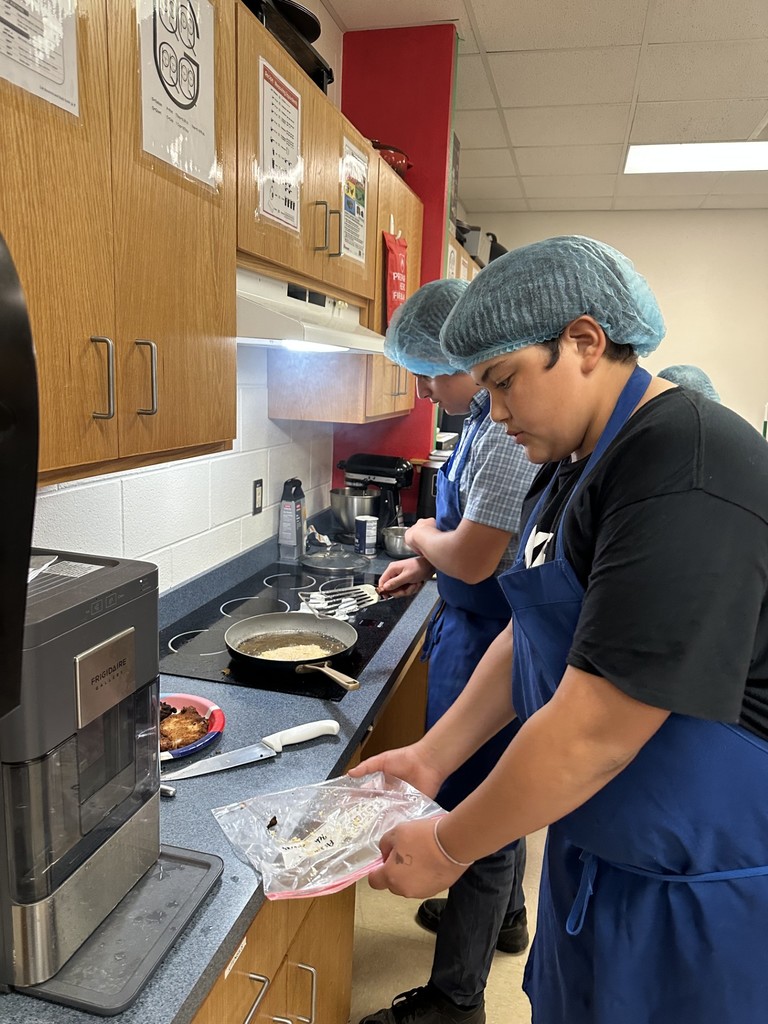 Student in Culinary class.