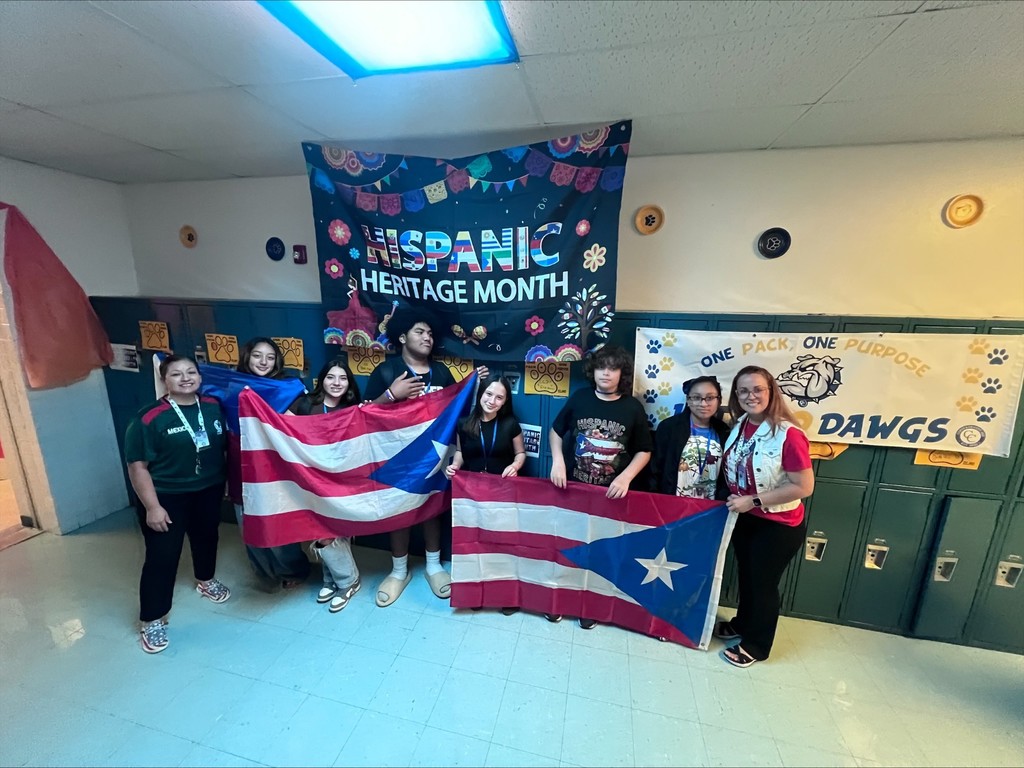 Students celebrating Hispanic Heritage Month