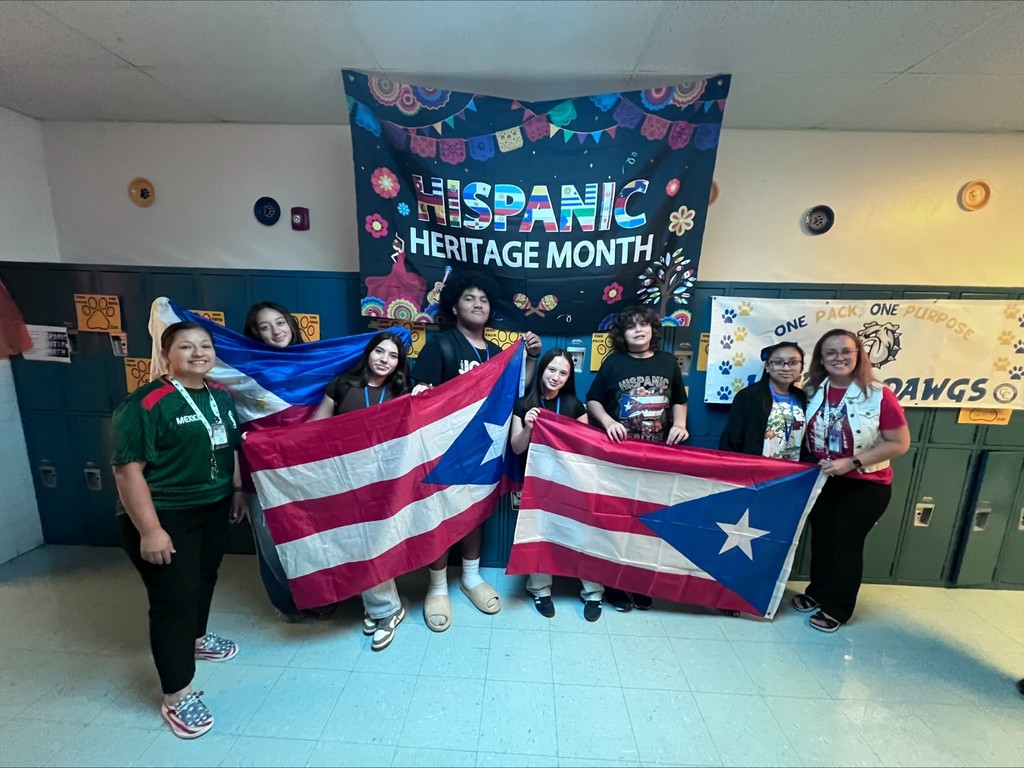 Students celebrating Hispanic Heritage Month